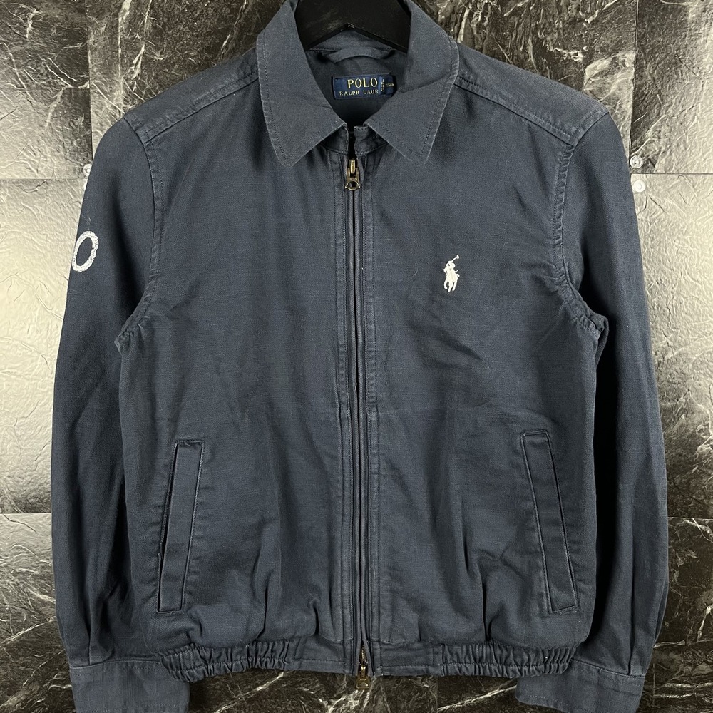 Polo Ralph Lauren Women's Navy Bi Wind Harrington Jacket XS